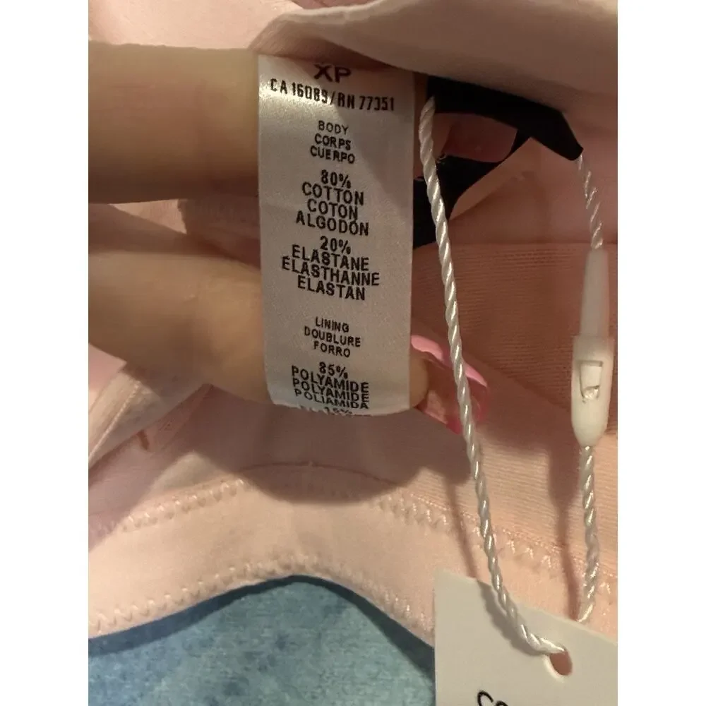 NWT Cosabella Soft Cotton Curvy Bralette Pink Lilly XS